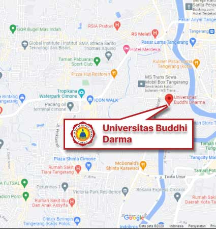 Peta Lokasi (Google Map) Magister Universitas Buddhi Dharma Hybrid Nomor